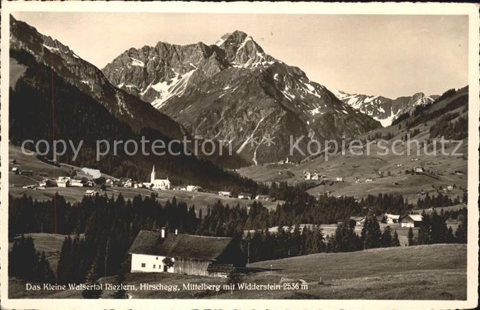 Riezlern Kleinwalsertal Vorarlberg mit Hirschegg Mittelberg Widderstein