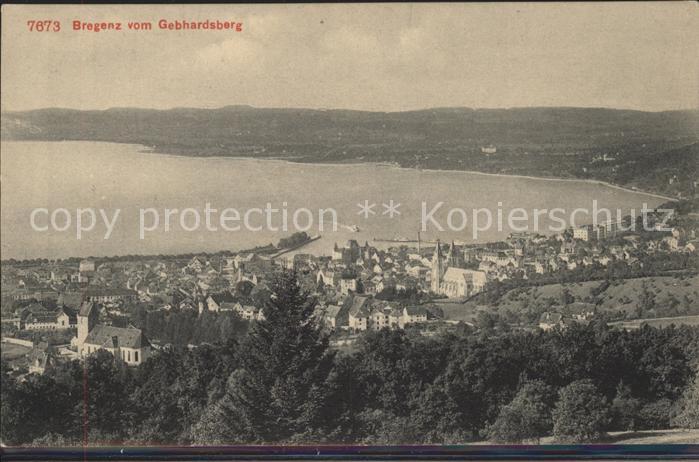 Bregenz Vorarlberg Panorama Blick vom Gebhardsberg Altstadt Bodensee