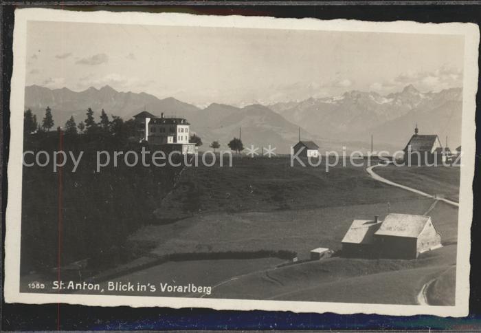 St Anton Arlberg im Sommer Blick ins Vorarlberg