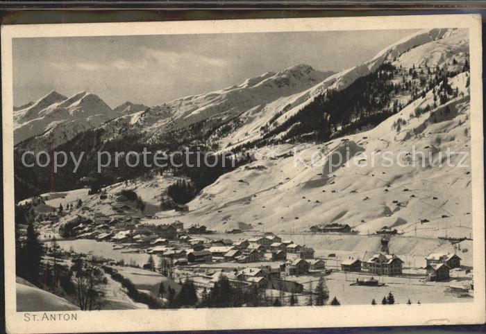 St Anton Arlberg Gesamtansicht Wintersportplatz