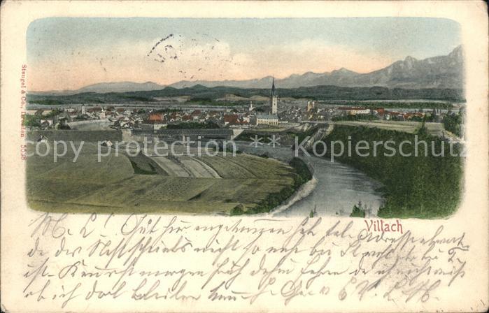 Villach Kaernten Partie an der Drau