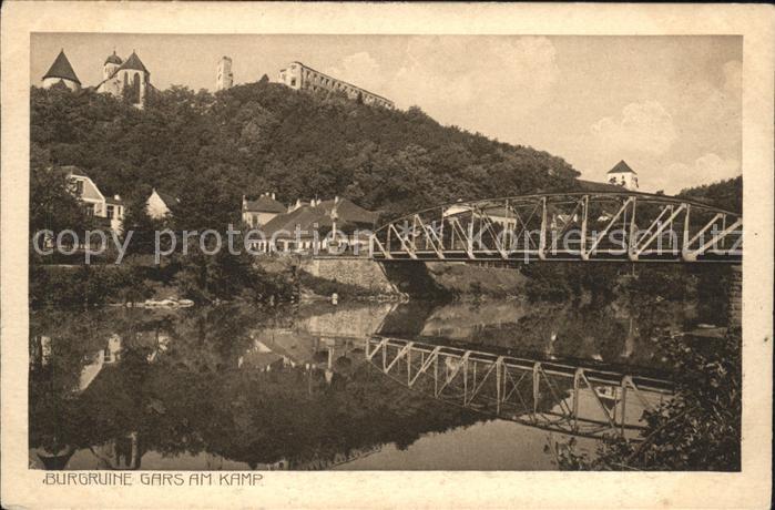 Gars Kamp Burgruine Gars Bruecke