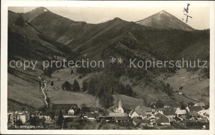 Hohenberg Niederoesterreich Ortsansicht