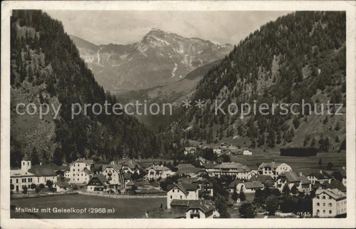 Mallnitz Kaernten mit Geiselkopf