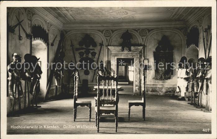 Burg Hochosterwitz Schloss Hochosterwitz Dritter Waffensaal