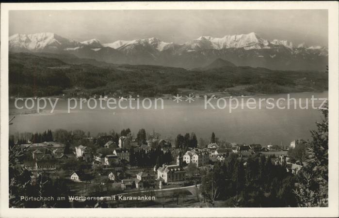 Poertschach Woerthersee mit Karawanken