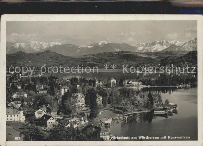 Poertschach Woerthersee mit Karawanken