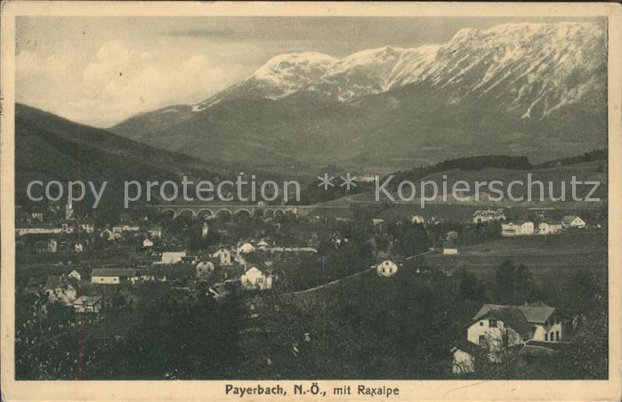 Payerbach mit Raxalpe