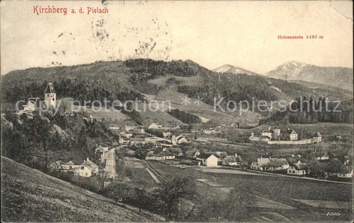 Kirchberg Pielach Ortsblick mit Hohenstein