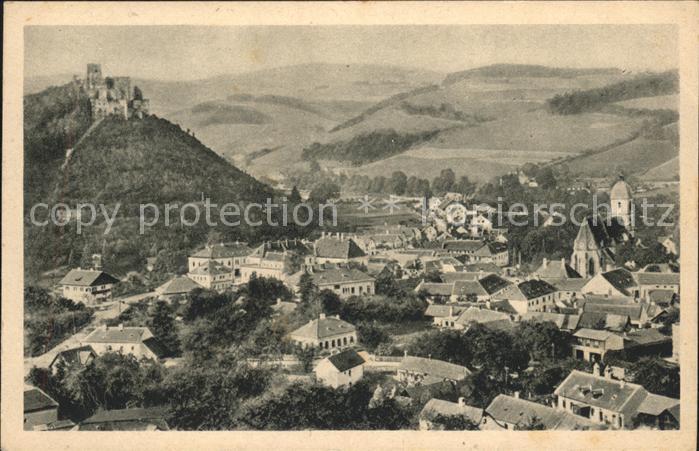 Kirchschlag Buckligen Welt Ortsansicht mit Burg