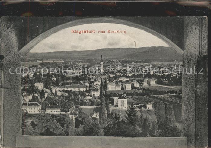 Klagenfurt Woerthersee vom Kreuzberg