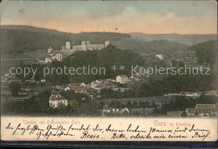 Gars Kamp Thunau mit Schlossruine Gars