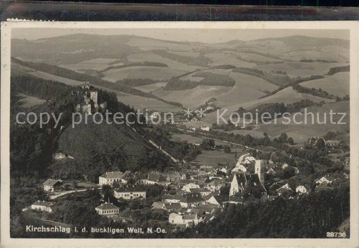 Kirchschlag Buckligen Welt Totalansicht mit Burg