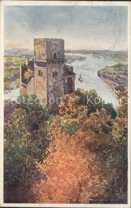 St Stefan Gailtal Ruine Greifenstein Künstlerkarte