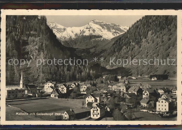 Mallnitz Kaernten mit Geiselkopf