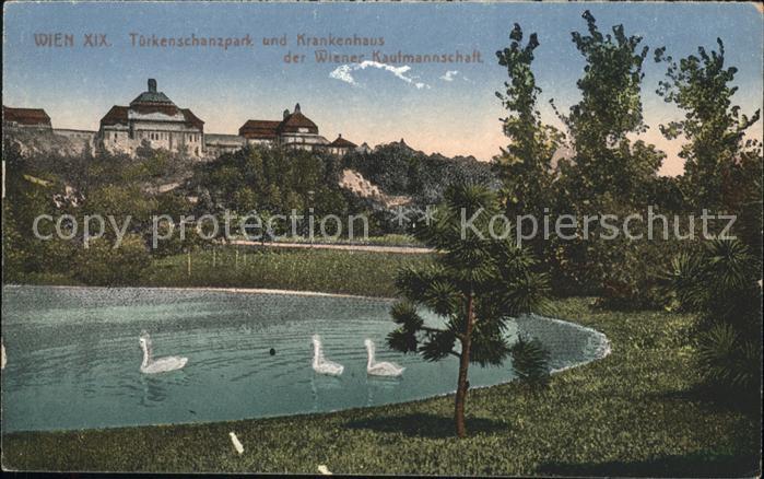 Wien Tuerkenschanzpark und Krankenhaus Schwanenteich
