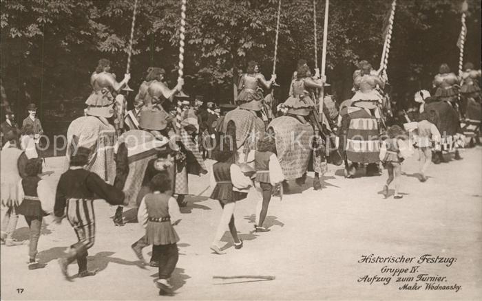 Wien Historischer Festzug Aufzug zum Turnier
