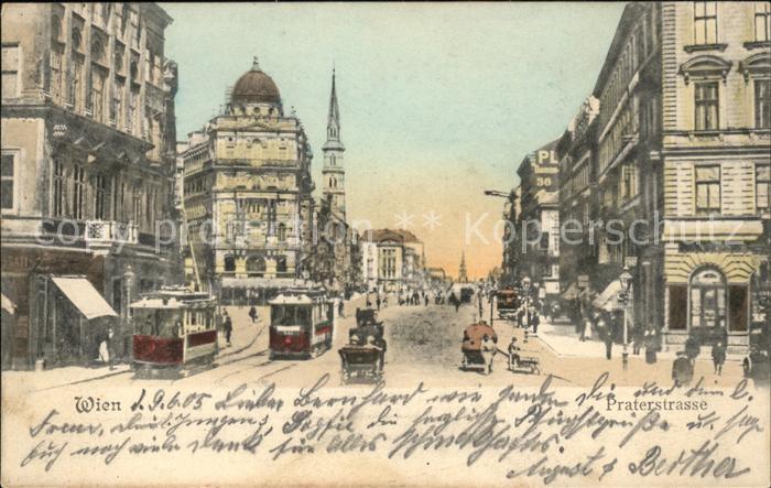 WIEN AT Praterstrasse Strassenbahnen