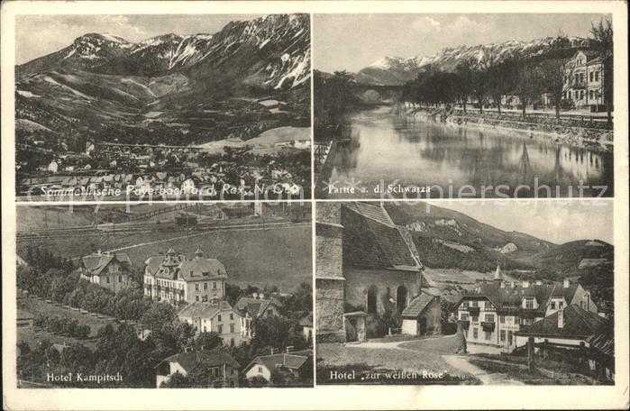 Payerbach Ortsblick Schwarza Hotel Kampitsch Hote