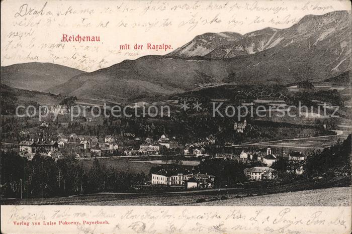 Reichenau Kaernten mit Raxalpe