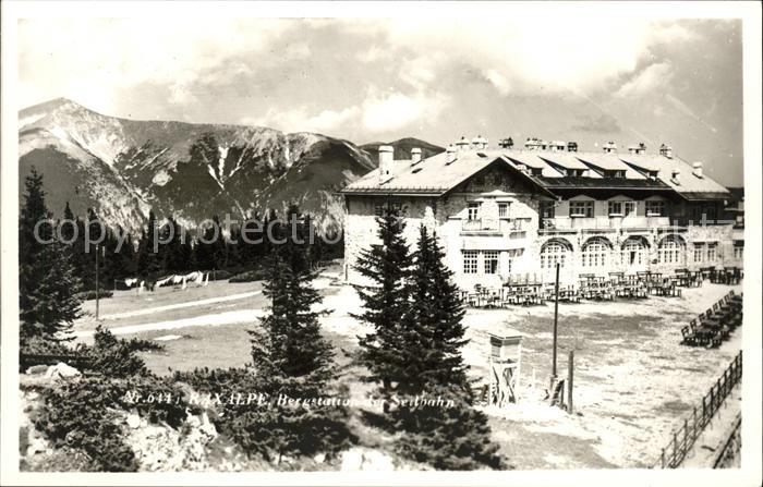 Raxalpe Bergstation der Seilbahn