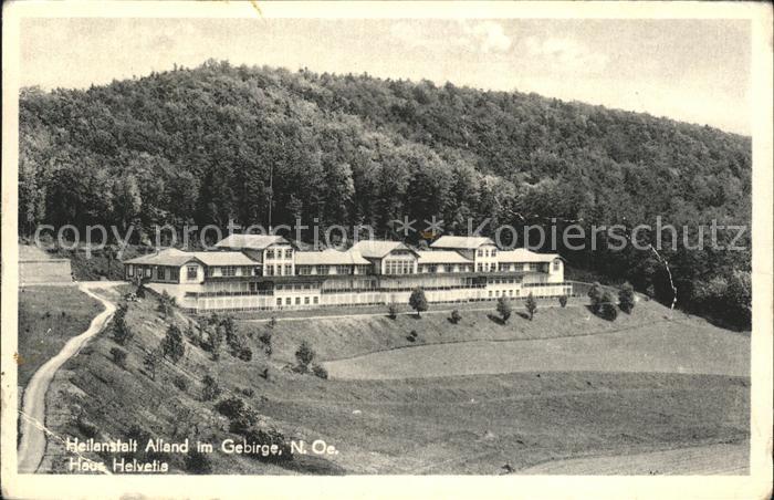 Alland Niederoesterreich Heilanstalt Haus Helvetia