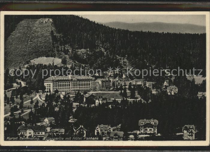 Semmering Niederoesterreich Villenpartie mit Hotel Panhans