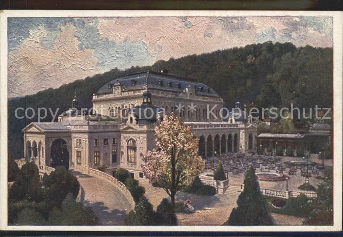 Baden Wien Kurhaus Künstlerkarte