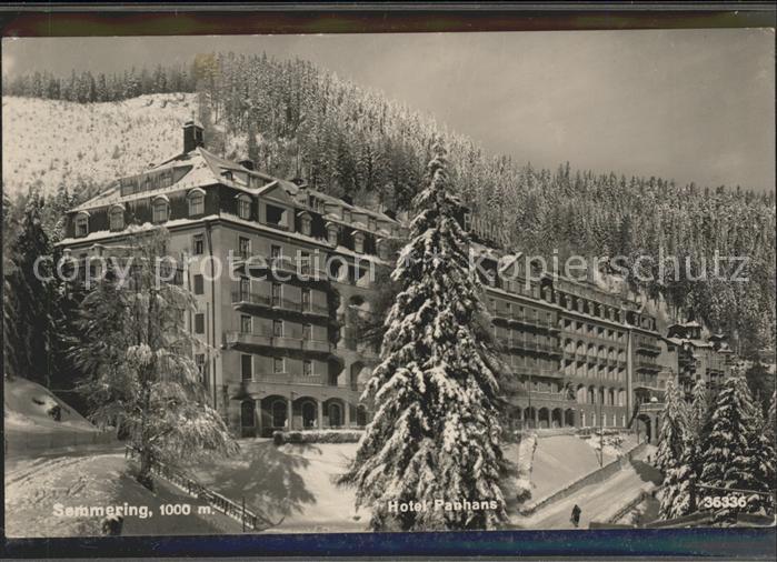 Semmering Niederoesterreich Hotel Panhans