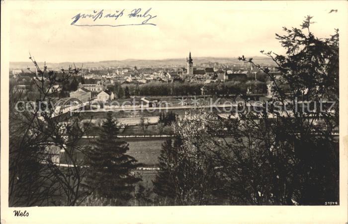 Wels Oberoesterreich Totalansicht Bruecke NZ3