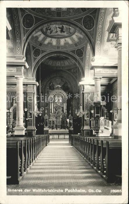 Puchheim Attnang Inneres der Wallfahrtskirche Maria Puchheim
