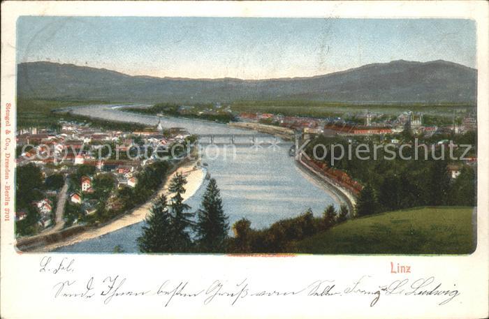 Linz Donau Panorama Donau Bruecke