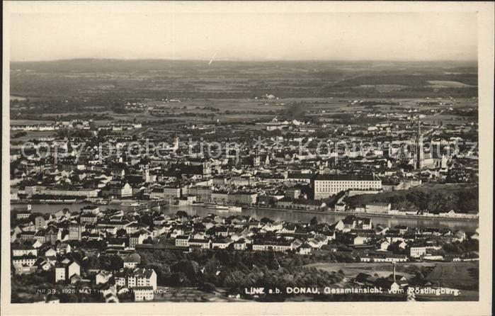 Linz Donau Panorama Blick vom Poestlingberg