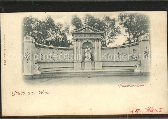Wien Grillparzer Denkmal Schriftsteller