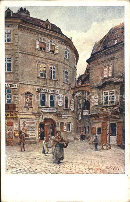 WIEN AT Griechengasse Kuenstlerkarte Serie 796/5