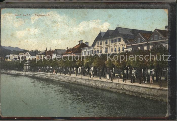 Bad Ischl Salzkammergut Esplanade Uferpromenade an der Traun Ho