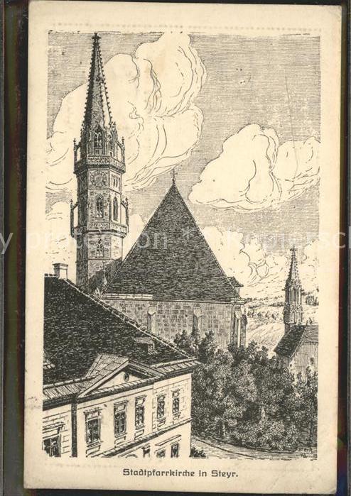 Steyr Enns Oberoesterreich Stadtpfarrkirche Das österreichische Ro