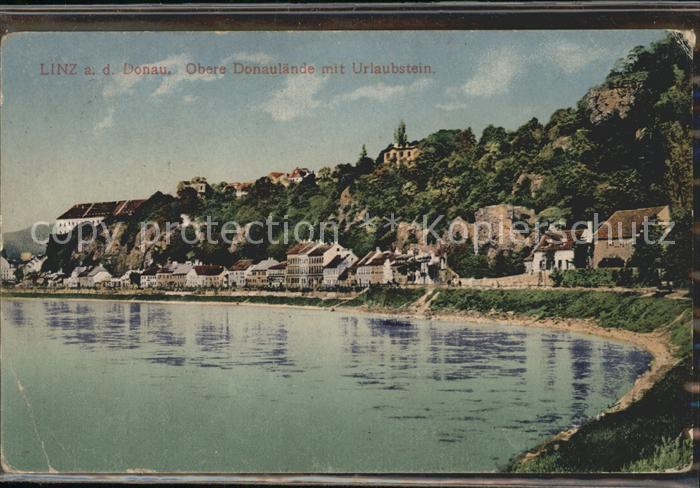Linz Donau Obere Donaulände mit Urlaubstein
