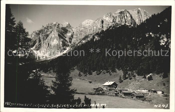 Schlickeralm Alpenwirtschaft