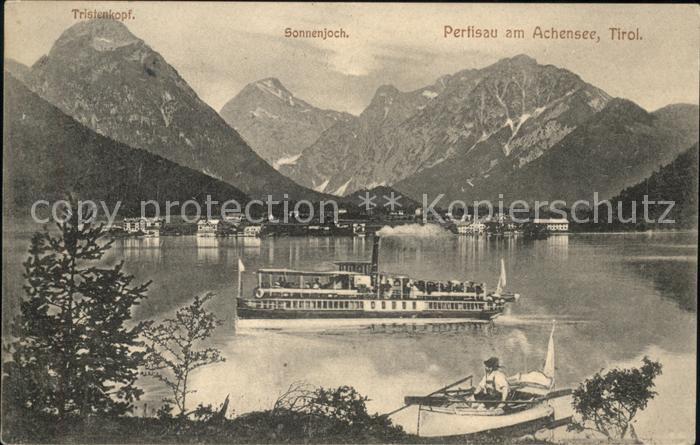 Pertisau Achensee Achensee Dampfschiff Tristenkopf Sonnenjoch
