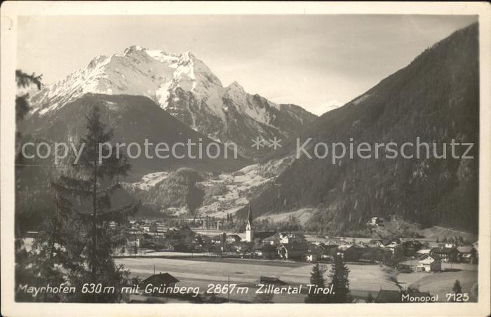 Mayrhofen Zillertal Zillertal Gruenberg