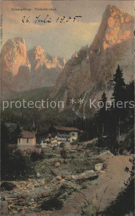 Kaisergebirge Hinterbaernbad