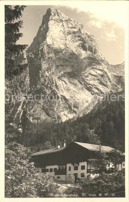 Hinterbaernbad Huette