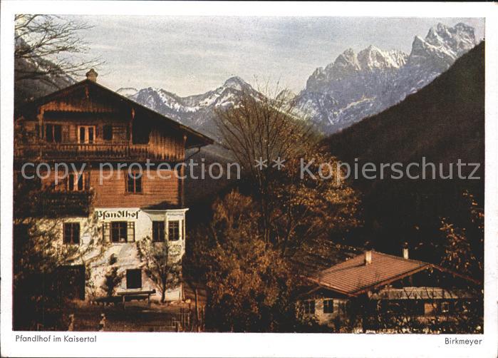 Kaisertal Pfandhof Kuenstlerkarte Birkmeyer Nr. 19