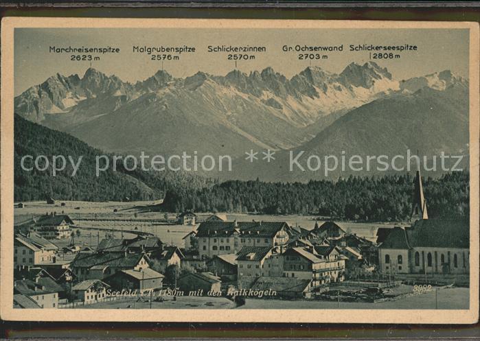 Seefeld Tirol Schlickerseespitze Schlickerzinnen Molgrubenspitze