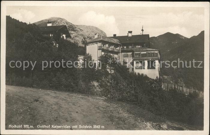 Hochzirl Zirl Gasthof Kaiser Max Solstein