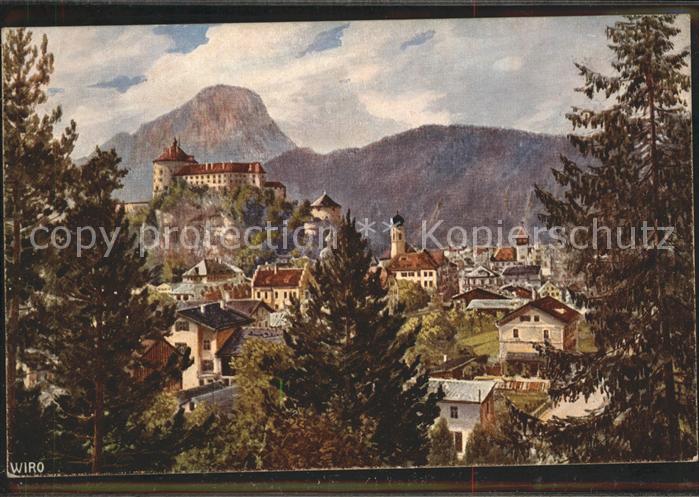 Kufstein Tirol Pendling Künstlerkarte WIRO