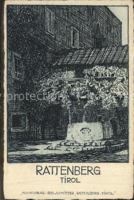 Rattenberg Tirol Zeichnung