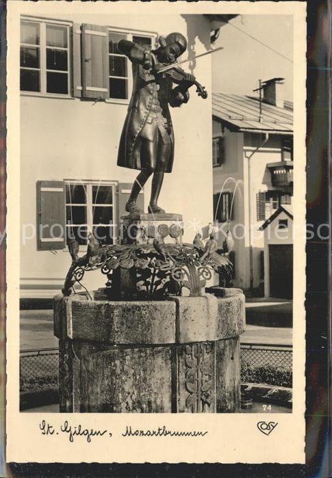 St Gilgen Salzkammergut Mozartbrunnen
