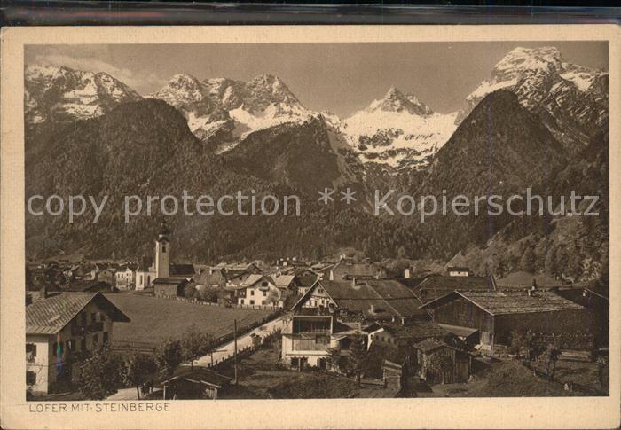 lofer Ortsblick mit Steinberge